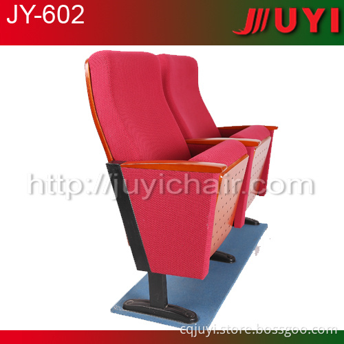 wooden backrest auditorium chair JY-602M elegant theater seating